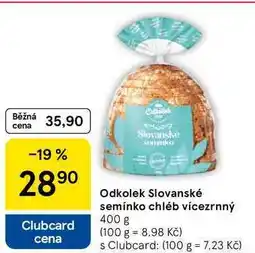 Tesco Odkolek Slovanské semínko chléb vícezrnný, 400 g nabídka