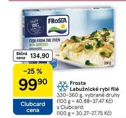 Tesco Frosta Labužnické rybí filé, 330-360 g nabídka