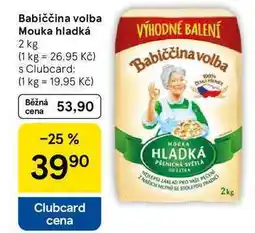 Tesco Babiččina volba Mouka hladká, 2 kg nabídka