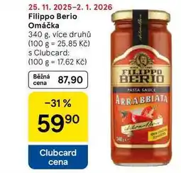 Tesco Filippo Berio Omáčka, 340 g, více druhů nabídka