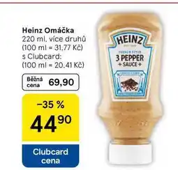 Tesco Heinz Omáčka, 220 ml, více druhů nabídka