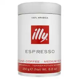Tesco illy Espresso středně pražená mletá káva 250g nabídka