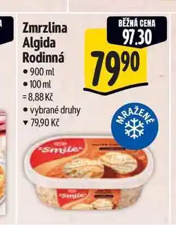 Albert Zmrzlina Algida Rodinná 900 ml nabídka