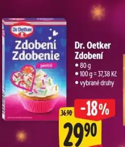 Albert Dr. Oetker Zdobení nabídka