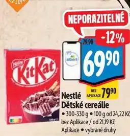 Albert Nestlé Dětské cereálie 300-330 g nabídka