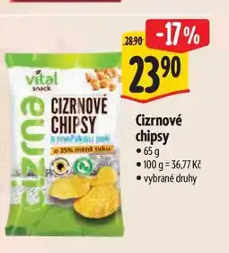 Albert Cizrnové chipsy 65 g nabídka