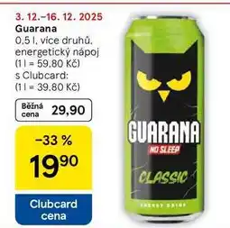 Tesco Guarana, 0.5 l nabídka