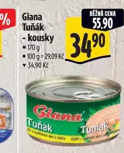 Albert Giana Tuňák - kousky 170 g nabídka