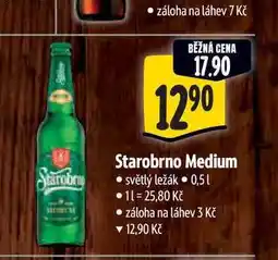 Albert Starobrno Medium 0,5 l nabídka