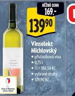 Albert Vinselekt Michlovský 0,75 l nabídka