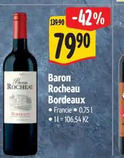 Albert Baron Rocheau Bordeaux 0,75 l nabídka