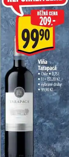 Albert Viña Tarapacá 0,75 l nabídka
