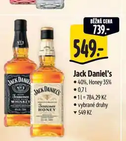 Albert Jack Daniel's 40%, Honey 35% 0,71 nabídka
