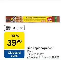 Tesco Fino Papír na pečení, 16 ks nabídka