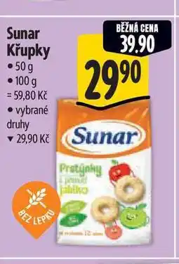 Albert Sunar Křupky 50 g nabídka