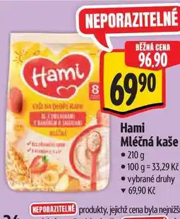 Albert Hami Mléčná kaše 210 g nabídka