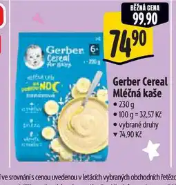 Albert Gerber Cereal Mléčná kaše 230g nabídka