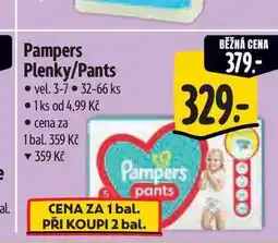Albert Pampers Plenky/Pants vel. 3-7 32-66 ks nabídka