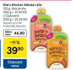 Tesco Ella's Kitchen Dětská rýže, 120 g, dva druhy nabídka