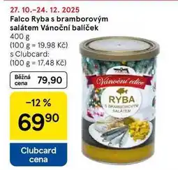 Tesco Falco Ryba s bramborovým salátem Vánoční balíček, 400 g nabídka
