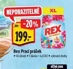 Albert Rex Prací prášek 45 dávek nabídka