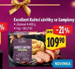 Albert Excellent Kuřecí závitky se žampiony 600 g nabídka