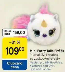 Tesco Mini Furry Tails Plyšák, interaktivní hračka se zvukovými efekty nabídka