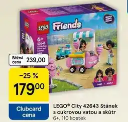 Tesco LEGO City 42643 Stánek s cukrovou vatou a skútr 6+, 110 kostek nabídka