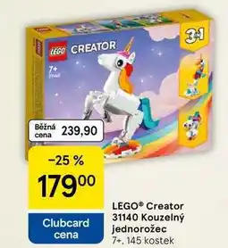 Tesco LEGO Creator 31140 Kouzelný jednorožec 7+, 145 kostek nabídka