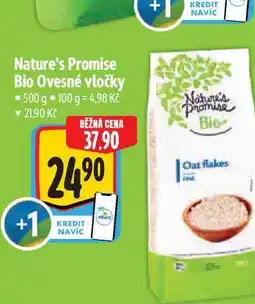 Albert Nature's Promise Bio Ovesné vločky 500 g nabídka