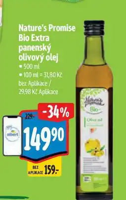 Albert Nature's Promise Bio Extra panenský olivový olej 500 ml nabídka