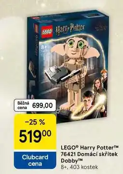Tesco LEGO Harry Potter 76421 Domácí skřítek Dobby , 8+. 403 kostek nabídka