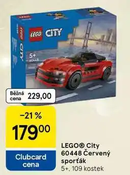 Tesco LEGO City 60448 Červený sporťák 5+, 109 kostek nabídka