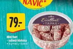 Albert Mini fuet sušená klobása 70 g nabídka