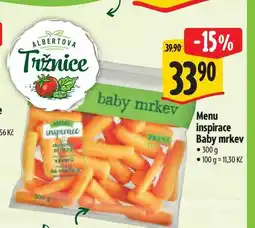 Albert Menu inspirace Baby mrkev 300 g nabídka