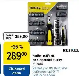 Tesco Ruční nářadí pro domácí kutily, 72 dílů nabídka