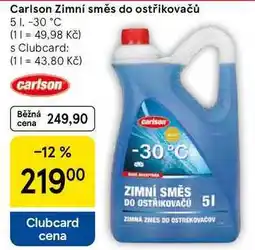 Tesco Carlson Zimní směs do ostřikovačů, 5 l, -30 °C nabídka