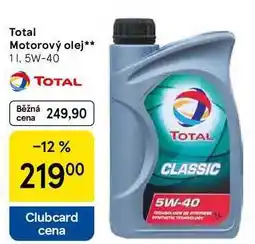 Tesco Total Motorový olej, 1 l, 5W-40 nabídka