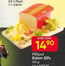 Hruška Milkpol Eidam 30% 100 g nabídka