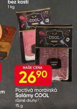 Hruška Poctivá moravská Salámy COOL různé druhy 75 g nabídka