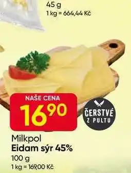 Hruška Milkpol Eidam sýr 45% 100 g nabídka