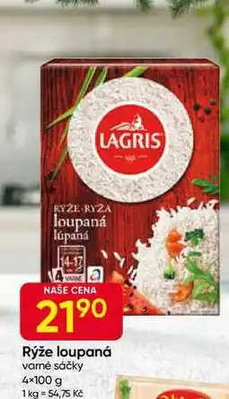 Hruška LAGRIS Rýže loupaná varné sáčky 4x100 g nabídka