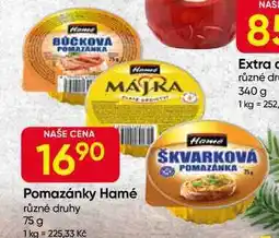 Hruška Hamé Pomazánky různé druhy 75 g nabídka