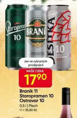 Hruška Braník 11° 0,5l plech nabídka