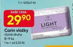 Hruška Carin vložky různé druhy 8-9 ks nabídka