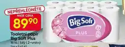 Hruška Big Soft Plus Toaletní papír 16 ks, 2-vrstvý nabídka