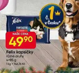 Hruška Felix kapsičky různé druhy 4×85 g nabídka