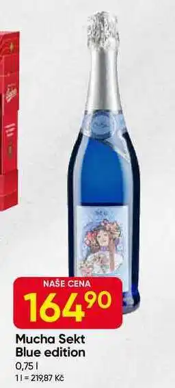 Hruška Mucha Sekt Blue edition 0,75l nabídka