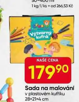 Hruška Sada na malování v plastovém kufříku 28×21×4 cm nabídka