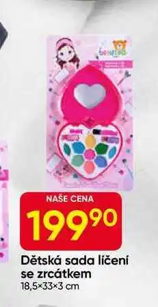 Hruška Dětská sada ličení se zrcátkem 18,5×33×3 cm nabídka